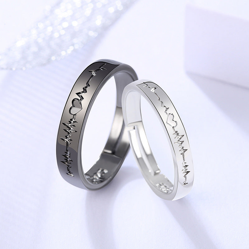 Rings Lettering Black And White