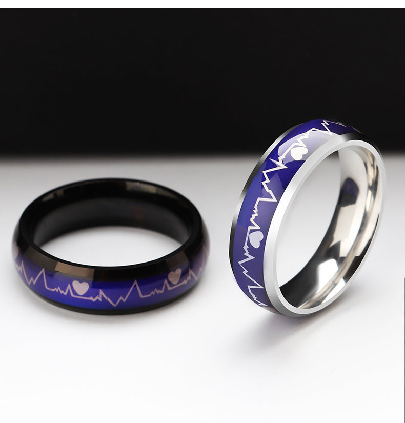 Titanium Steel Temperature Change Ring