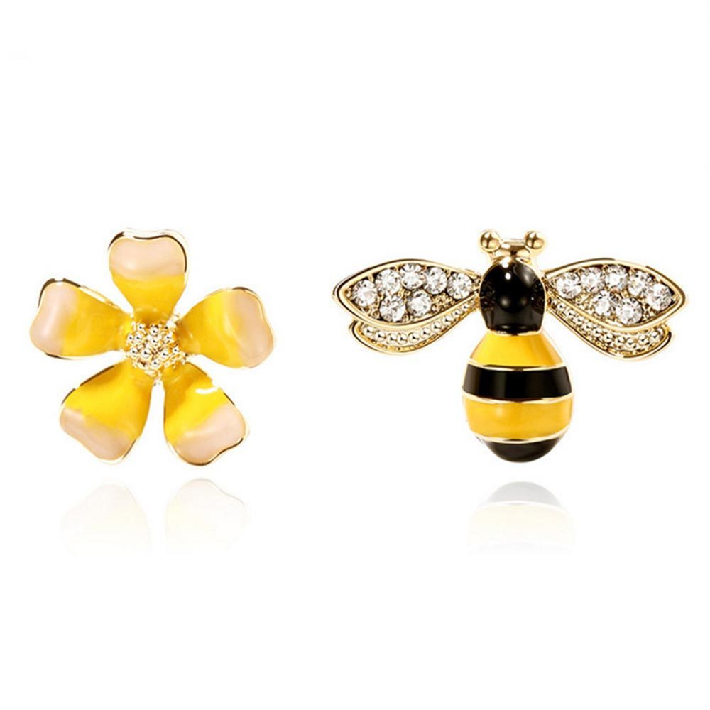 Crystal Rhinestone Bee Earings