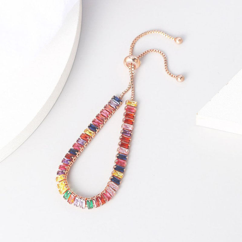 Boho Rainbow Tennis Bracelets