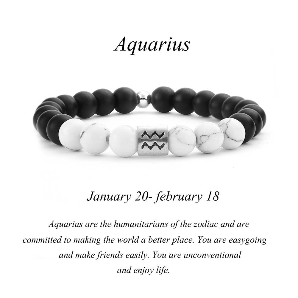 Frosted Black Agate White