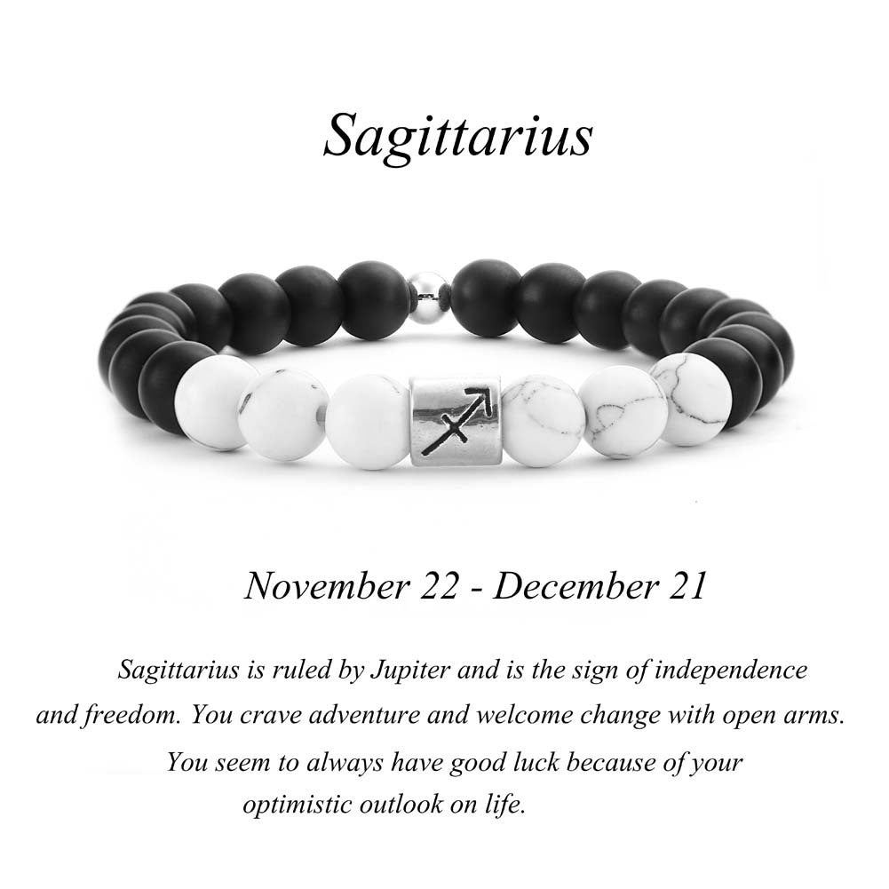 Frosted Black Agate White