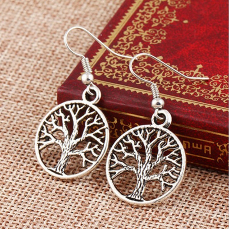 Tree Of Life Pendulum Pendant Earrings