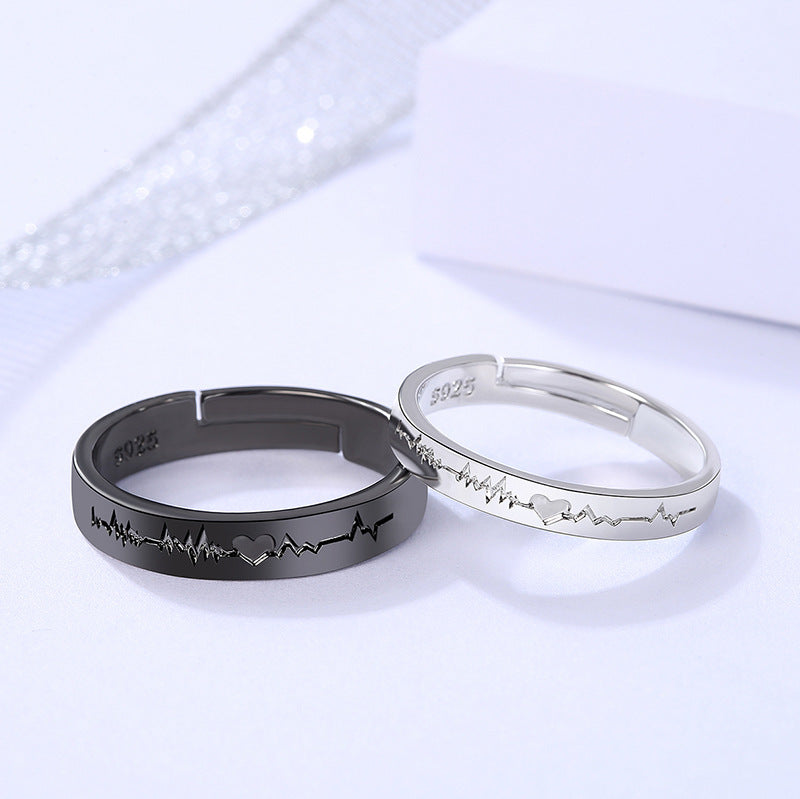Rings Lettering Black And White