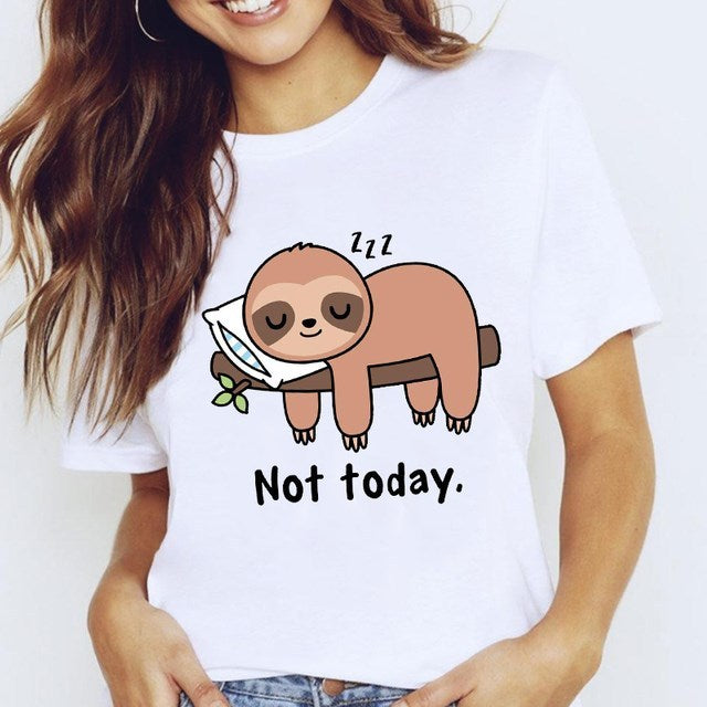 T-Shirts For Women Tops White Star