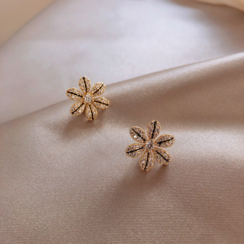 Drip Glazed Earrings Petals
