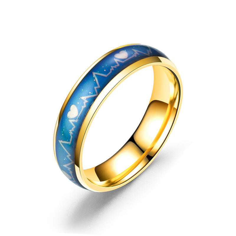 Titanium Steel Temperature Change Ring