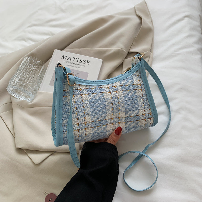 Oil Painting One-shoulder Underarm Crossbody Bag