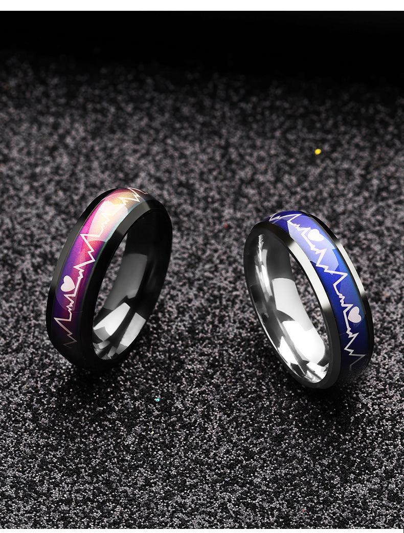 Titanium Steel Temperature Change Ring