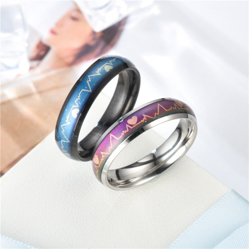 Titanium Steel Temperature Change Ring