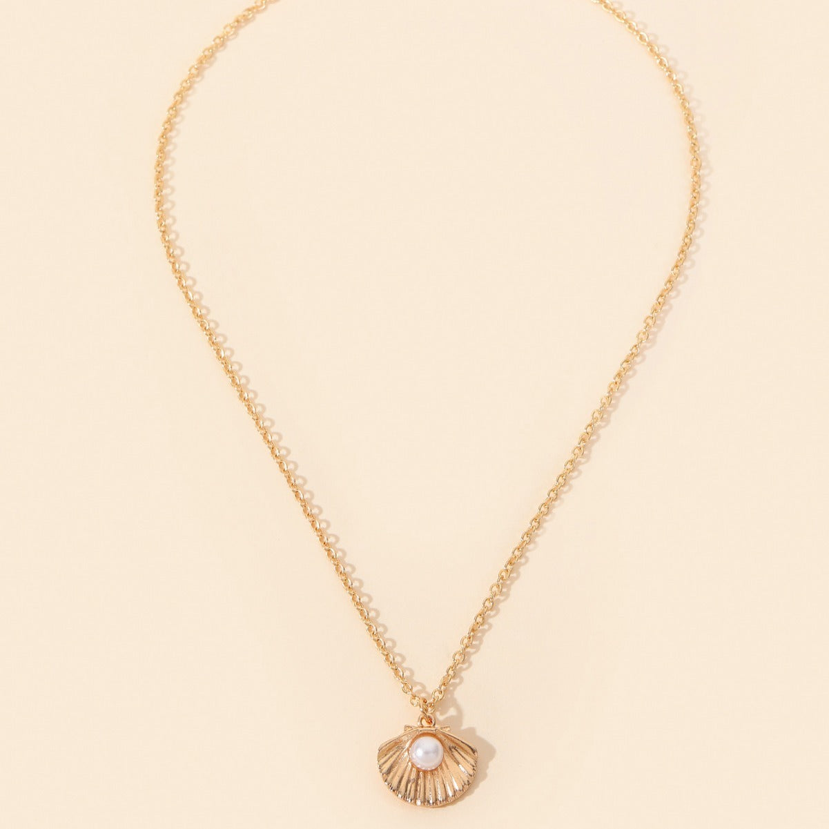 Shell Pearl Necklace For Women