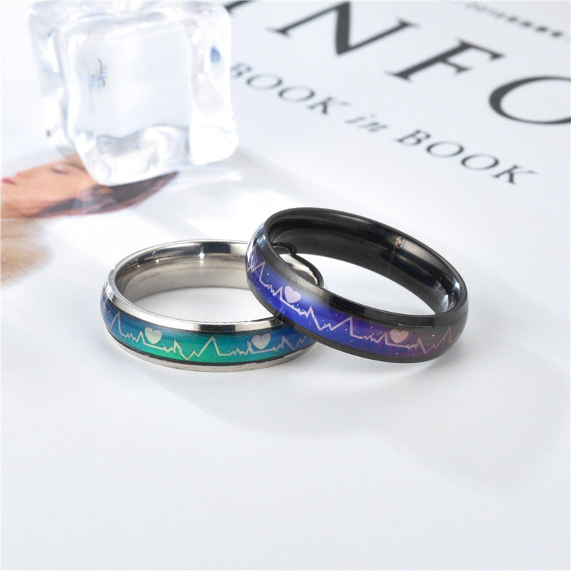 Titanium Steel Temperature Change Ring