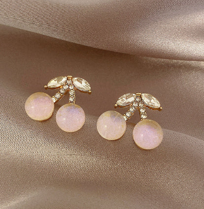 Needle Rhinestone Earrings
