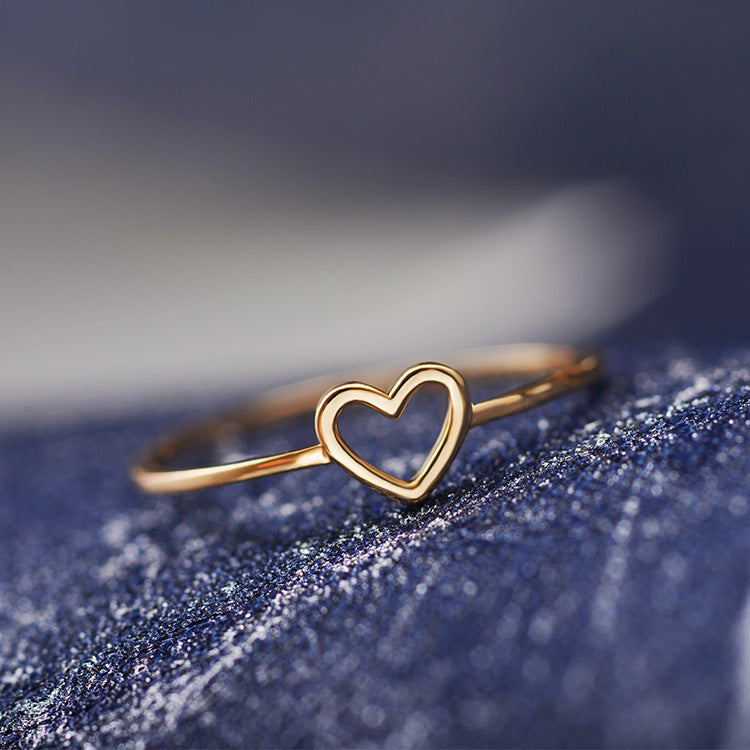 Hollow Heart Rings