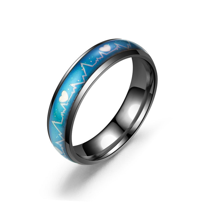 Titanium Steel Temperature Change Ring