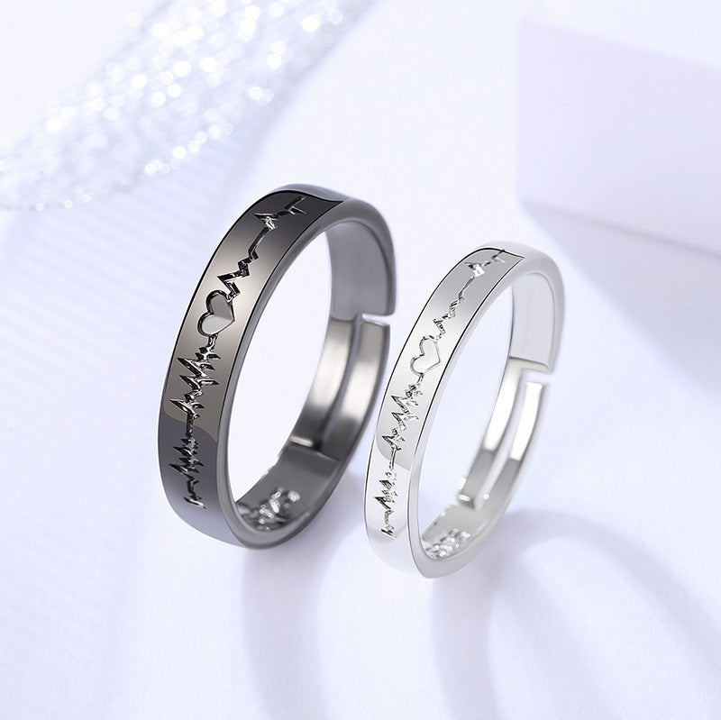 Rings Lettering Black And White