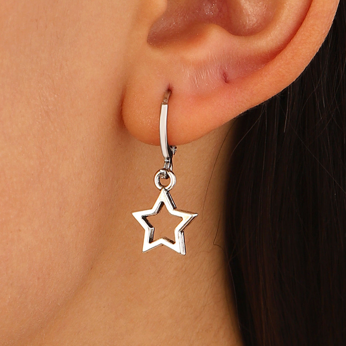 Cute Swirls Bowknot Gothic Charm Rivet Earrings