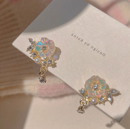 Needle Rhinestone Earrings