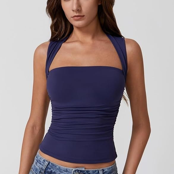 Summer Square-neck Tank Vest Ins Fashion