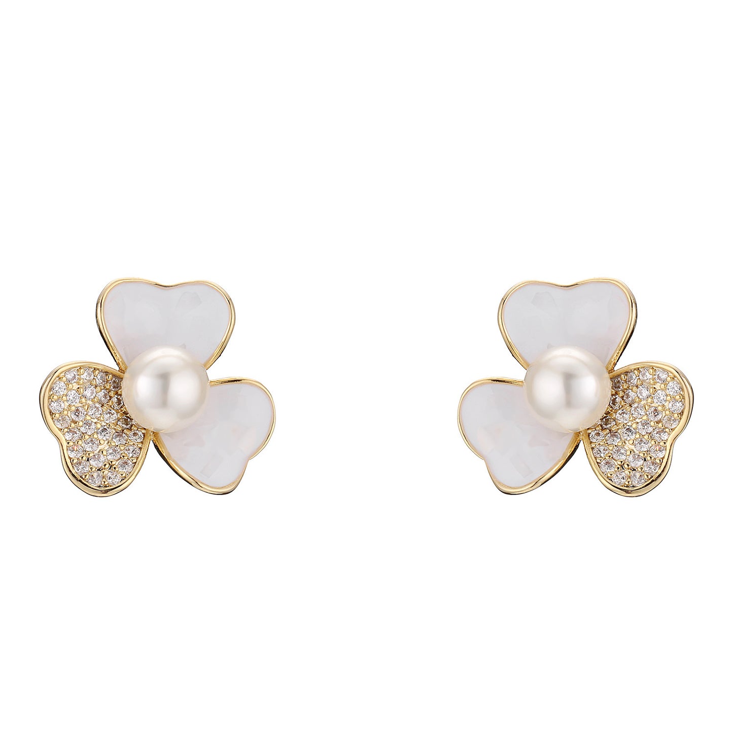 Needle Rhinestone Earrings