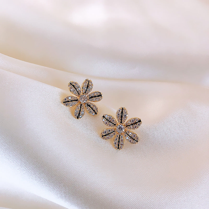 Drip Glazed Earrings Petals