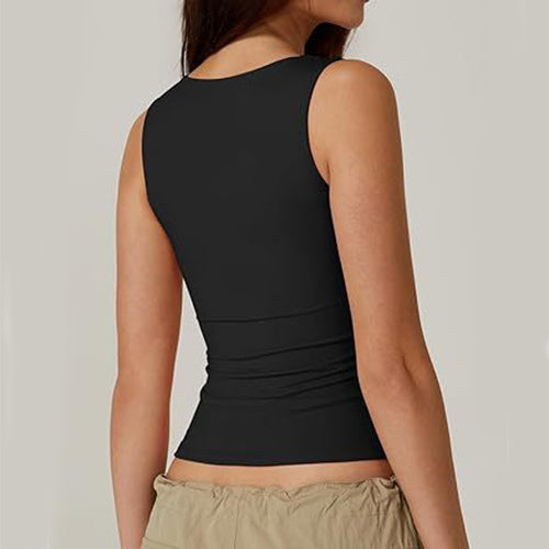 Summer Square-neck Tank Vest Ins Fashion