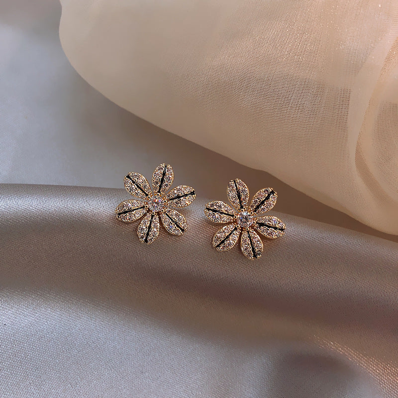 Drip Glazed Earrings Petals