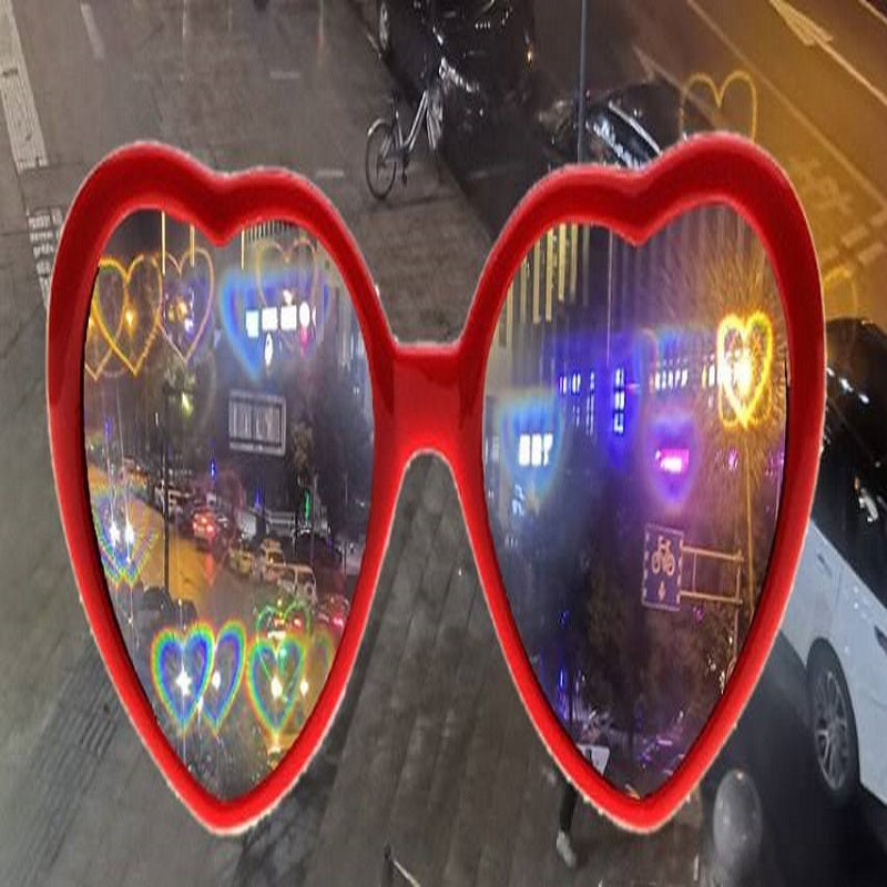 Heart Shape Special Effects Sun Glasses