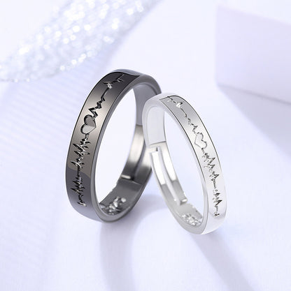 Rings Lettering Black And White