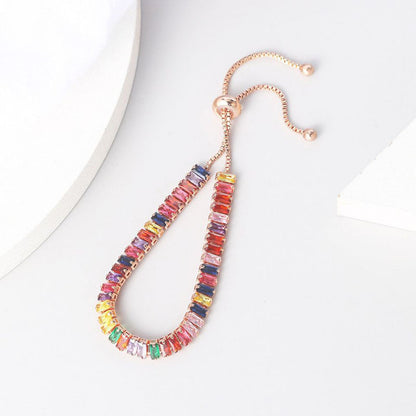 Boho Rainbow Tennis Bracelets