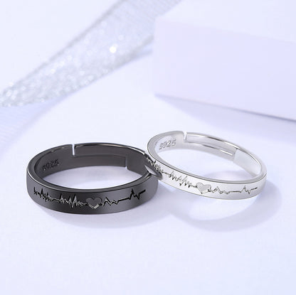 Rings Lettering Black And White