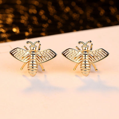 Crystal Rhinestone Bee Earings