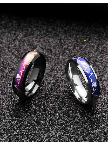 Titanium Steel Temperature Change Ring