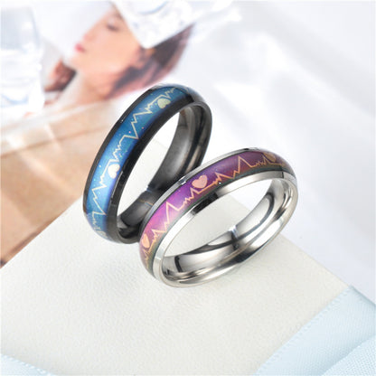 Titanium Steel Temperature Change Ring