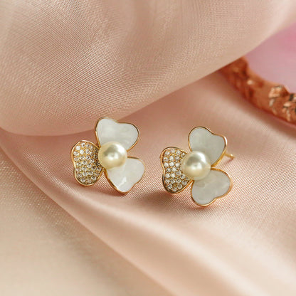 Needle Rhinestone Earrings