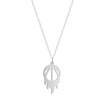Round Fire Basketball Pendant Necklace For Women