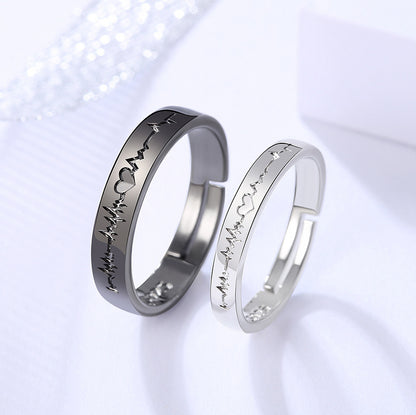 Rings Lettering Black And White