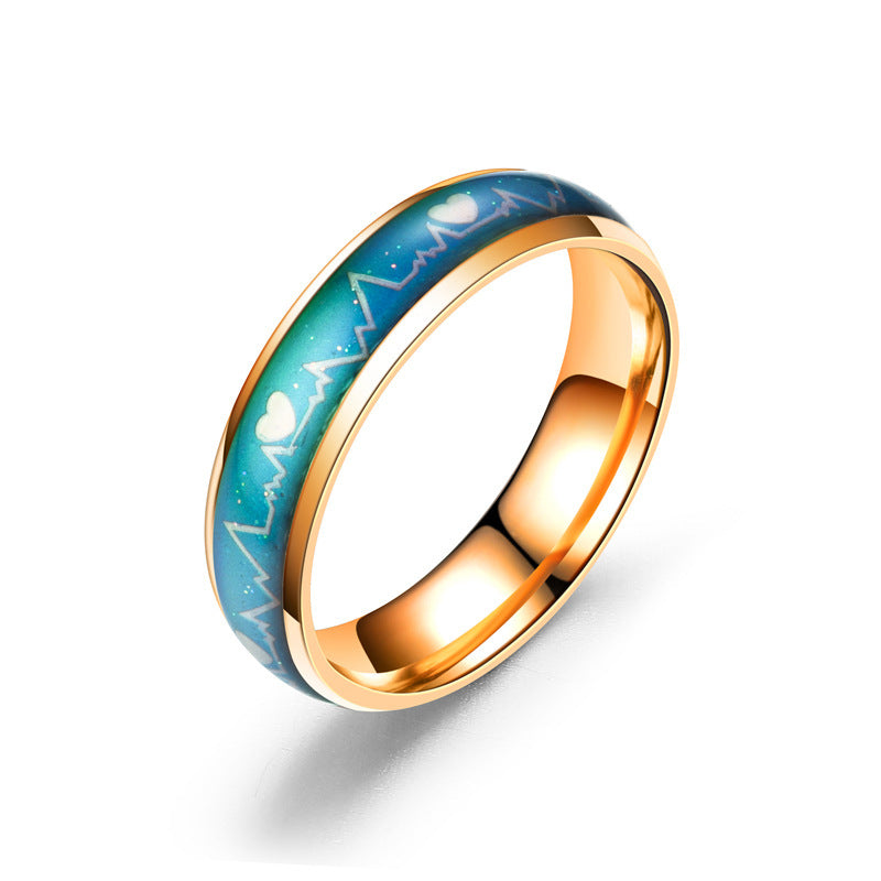 Titanium Steel Temperature Change Ring